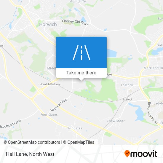 Hall Lane map