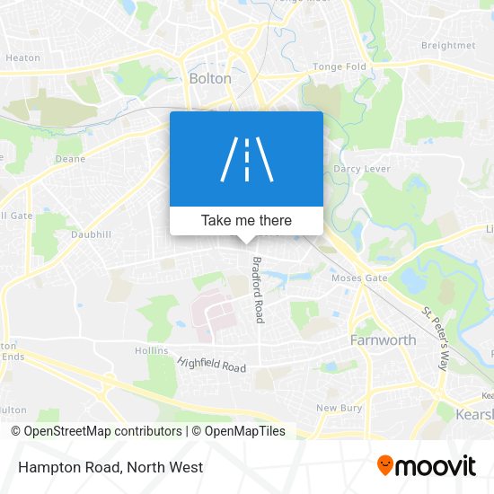 Hampton Road map