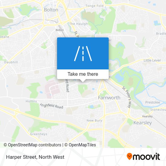 Harper Street map