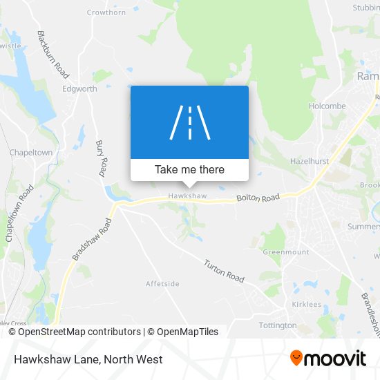 Hawkshaw Lane map