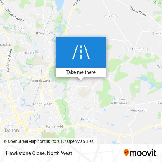 Hawkstone Close map