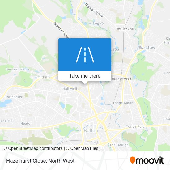 Hazelhurst Close map