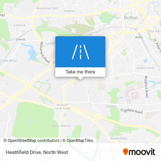 Heathfield Drive map