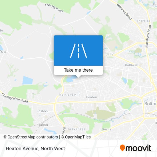 Heaton Avenue map