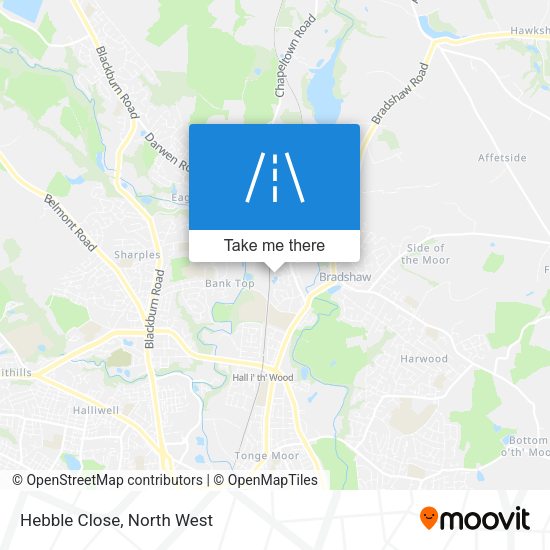 Hebble Close map