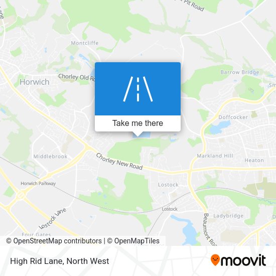 High Rid Lane map