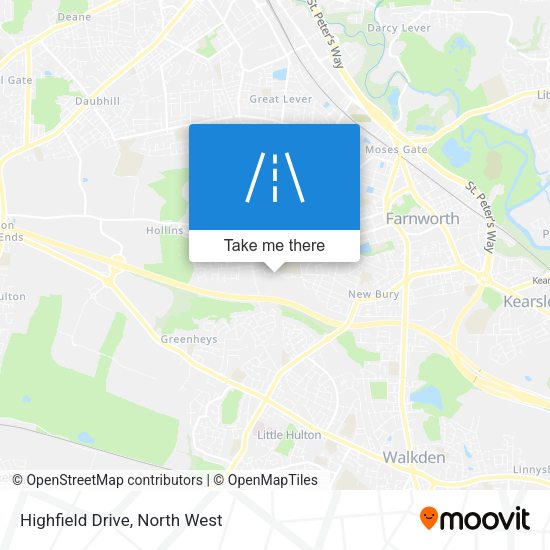 Highfield Drive map