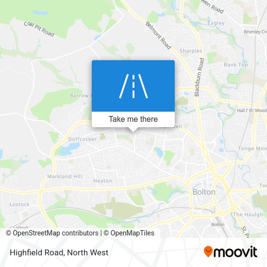 Highfield Road map