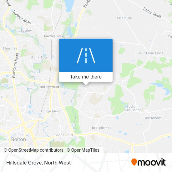 Hillsdale Grove map