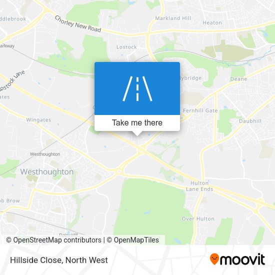 Hillside Close map