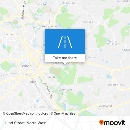 Hind Street map