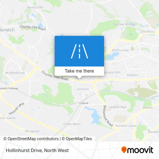 Hollinhurst Drive map