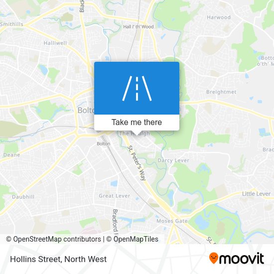 Hollins Street map