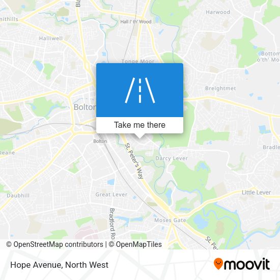 Hope Avenue map
