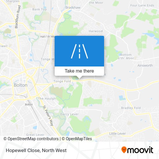 Hopewell Close map