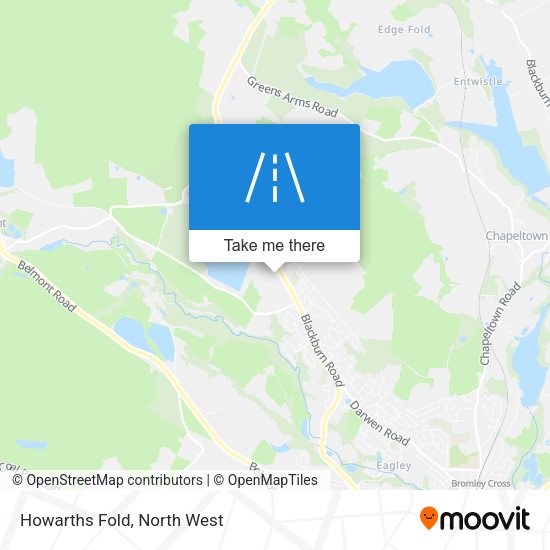 Howarths Fold map