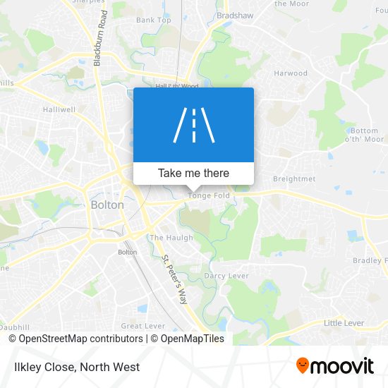 Ilkley Close map