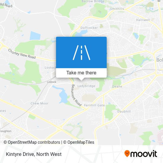 Kintyre Drive map