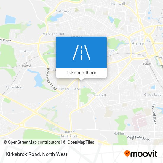 Kirkebrok Road map