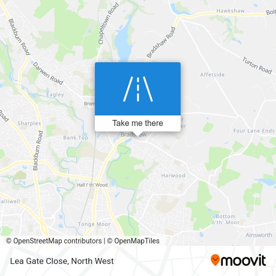 Lea Gate Close map