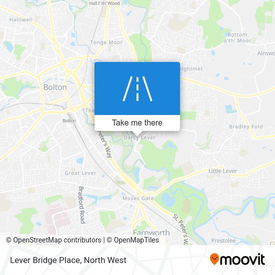 Lever Bridge Place map