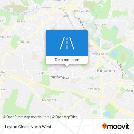 Leyton Close map
