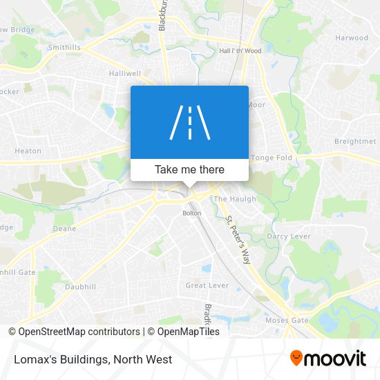Lomax's Buildings map