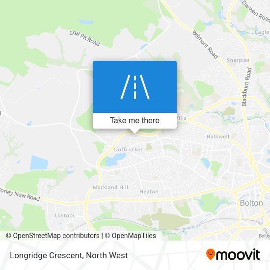 Longridge Crescent map