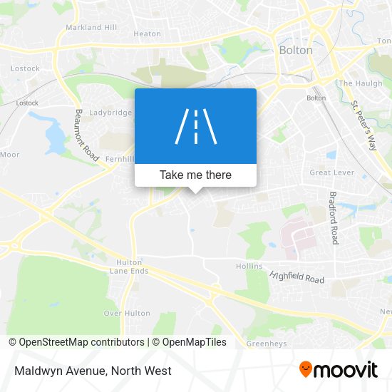 Maldwyn Avenue map