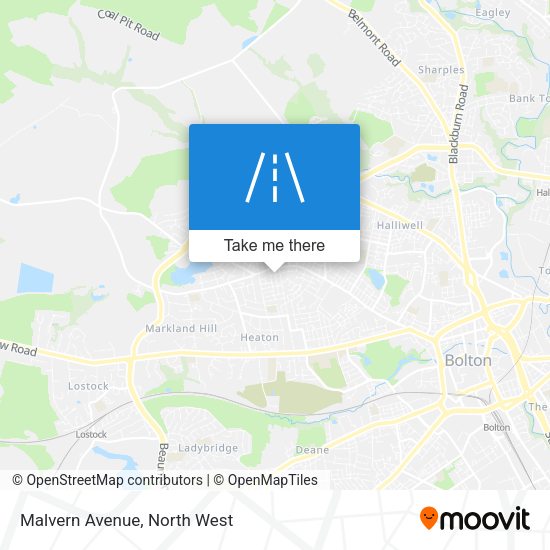 Malvern Avenue map