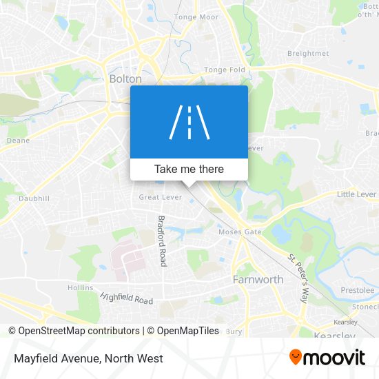Mayfield Avenue map