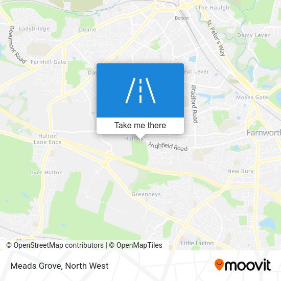 Meads Grove map