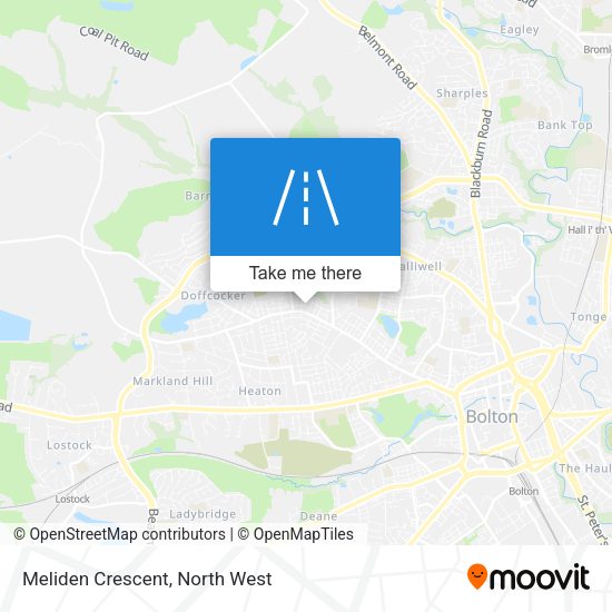 Meliden Crescent map