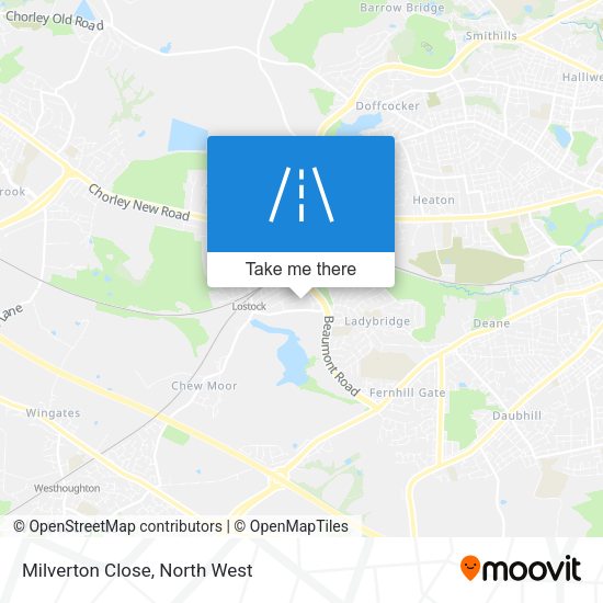 Milverton Close map