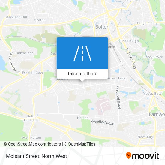 Moisant Street map
