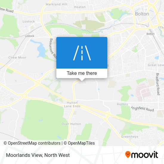 Moorlands View map