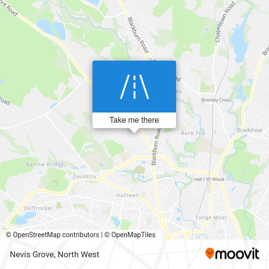 Nevis Grove map