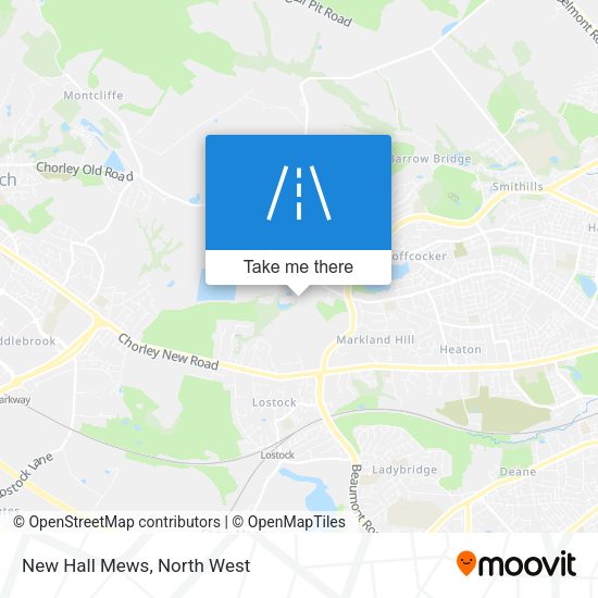 New Hall Mews map