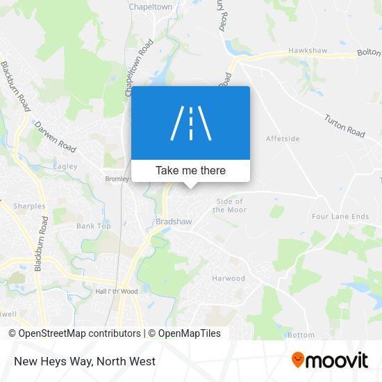 New Heys Way map