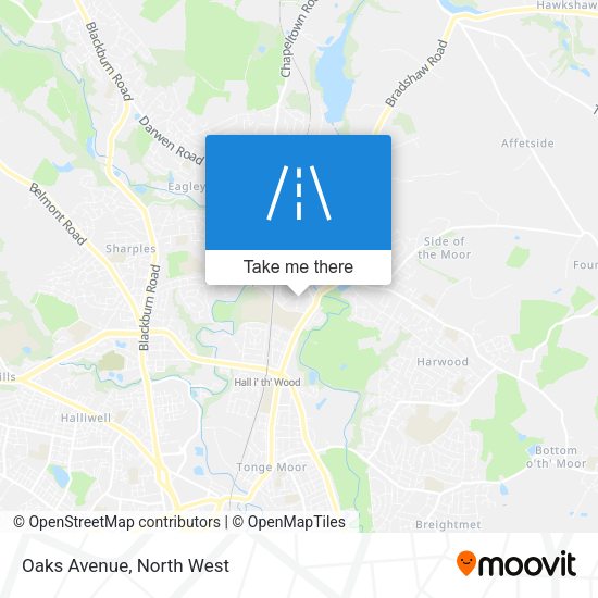 Oaks Avenue map