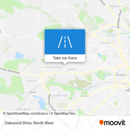 Oakwood Drive map
