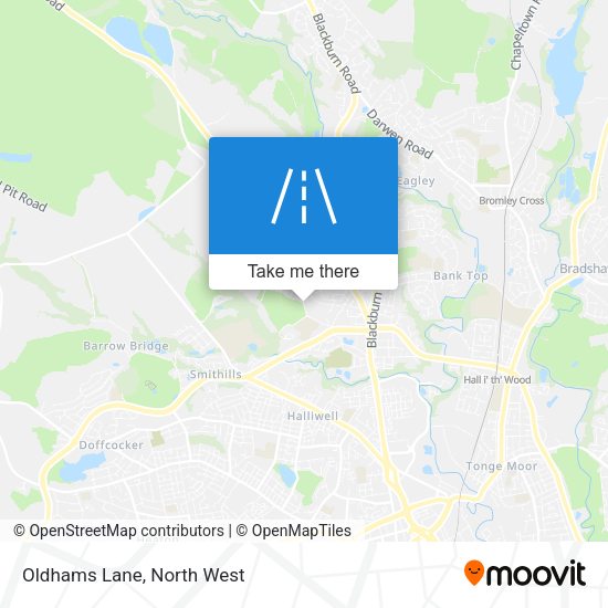 Oldhams Lane map