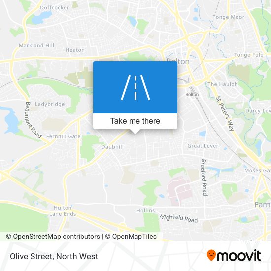 Olive Street map