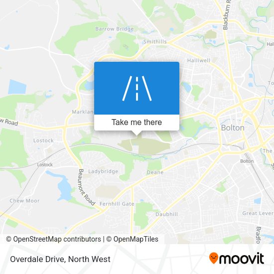 Overdale Drive map