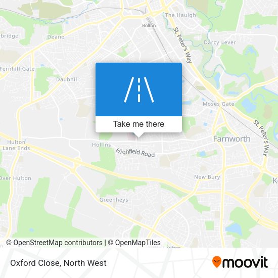 Oxford Close map