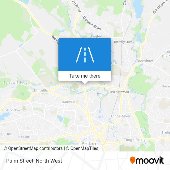 Palm Street map