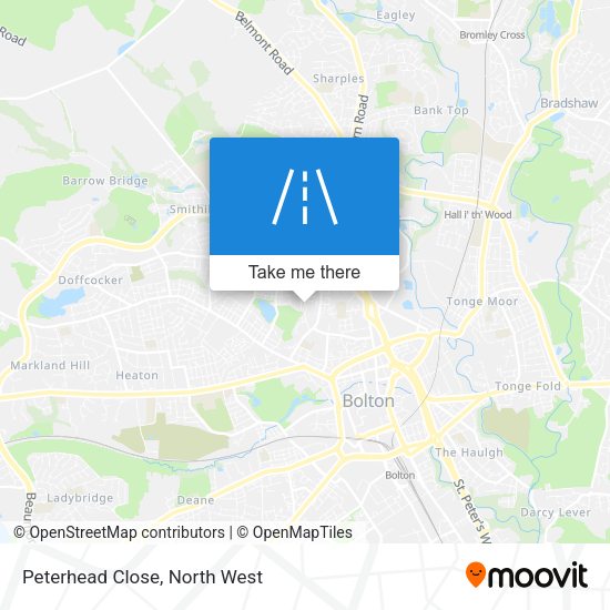 Peterhead Close map