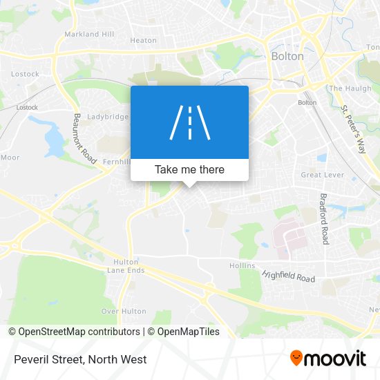 Peveril Street map
