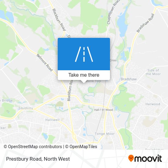 Prestbury Road map