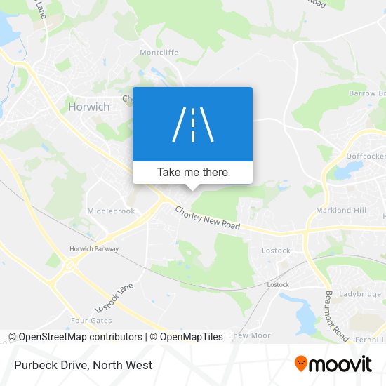 Purbeck Drive map